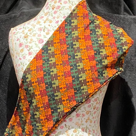Warm Colors Puzzle PIeces Autism Awareness TC Lularoe Leggings Brand New 12-20 - Picture 1 of 3